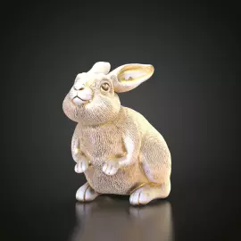 Статуэтка из массива бука "Заяц"